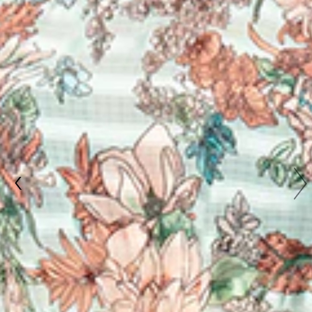 Unique Vintage NWT Mint & Coral Floral Print Sweet Escape Maxi Dress‎ - Picture 6 of 6